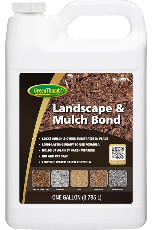GreenThumb Non-Toxic Ready-to-Use Mulch Glue & Landscape Bond for Rock