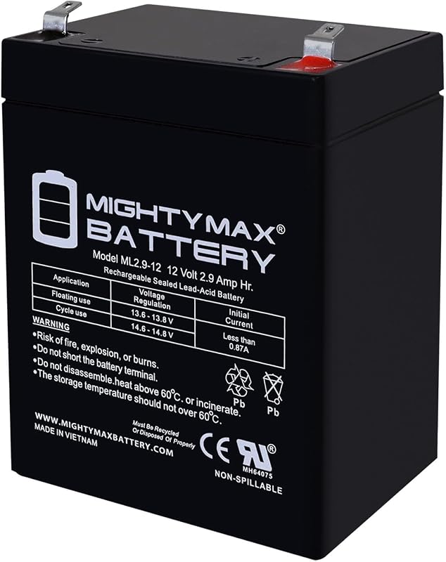 Mighty Max 12V 2.9AH SLA Replacement Battery for Troy-Bilt 34323C Lawn