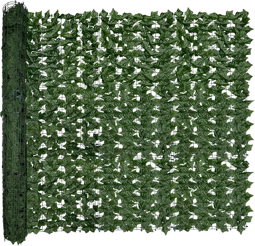 Artificial Ivy Privacy Fence Screen, 128"x60" UV-Anti Faux Hedge