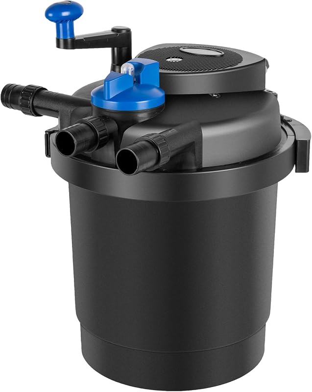 Anbull Bio Pressure Pond Filter, 1580GPH, 11W Light, Cleaning Handle f