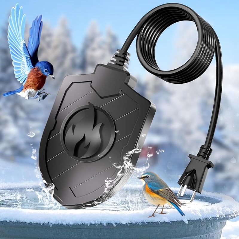100W Bird Bath Heater, Birdbath Heaters for Outdoor Bird Bath Water Heater