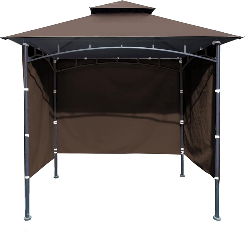 3PCS Grill Gazebo Replacement Canopy Sidewall, 5x8 Outdoor Waterproof 