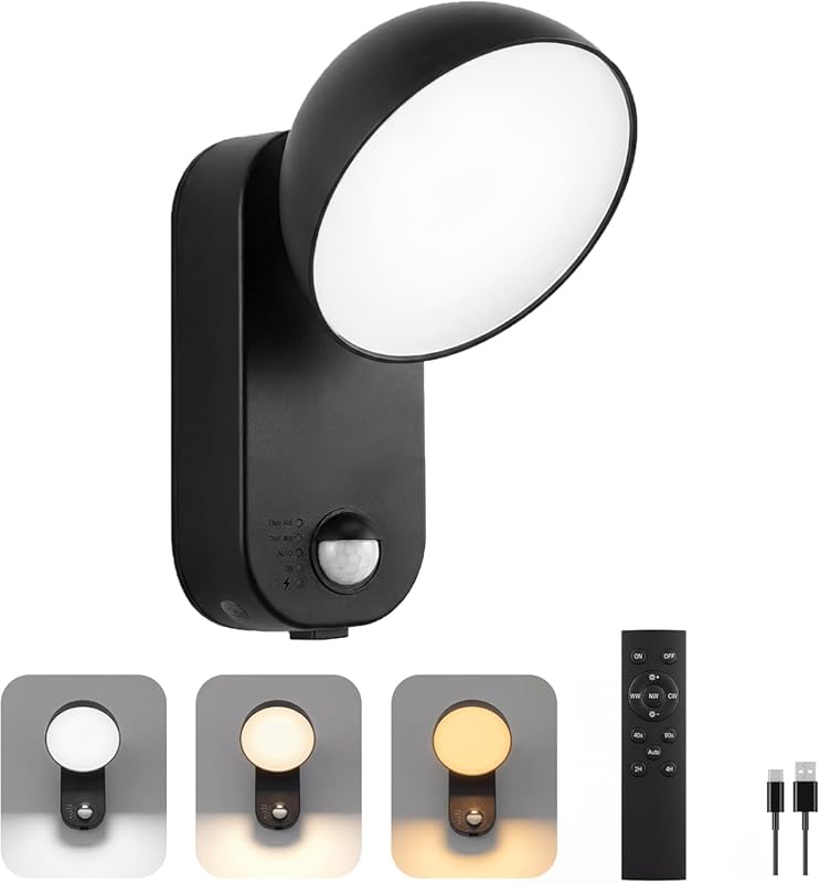 NIROSUN 700LM Motion Sensor Light, 10000mAh Rechargeable IP65 Wireless