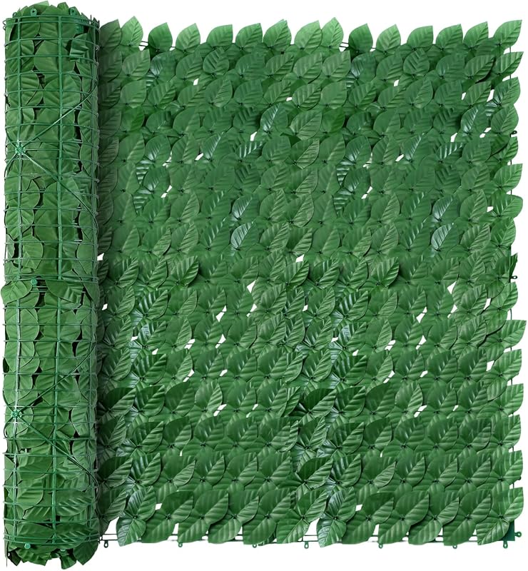 Artificial Ivy Privacy Fence Wall Screen 39x118 Inch Fake Hanging Vine