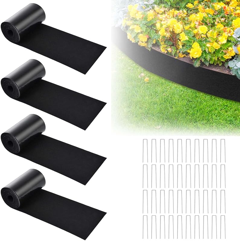 4-Pack Felt Mulch Roll for Landscaping Edging, 120