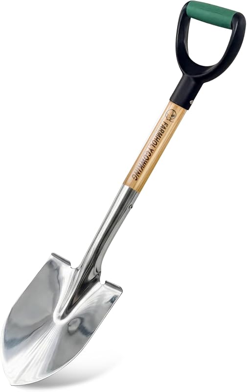 Garden Shovel 29 Inch Small Heavy Duty Stainless Steel with Ergonomic