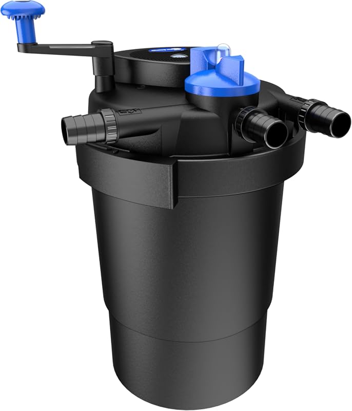 Three Seconds 13W Bio Pressure Pond Filter, 1840GPH, for Up to 2000 Ga