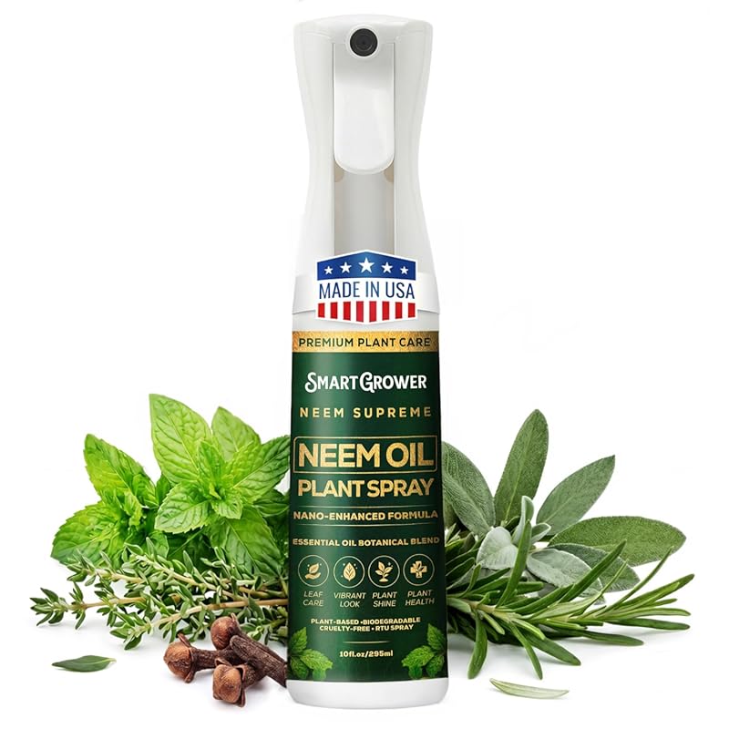 Premium Neem Oil Spray with Essential Oils – 10 oz Fine‑Mist Plant Was