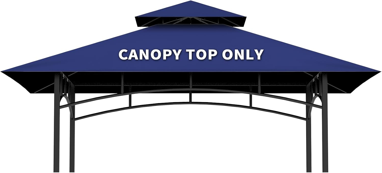 Grill Gazebo Replacement Canopy Top Only, 5x8 Outdoor BBQ Gazebo Canop