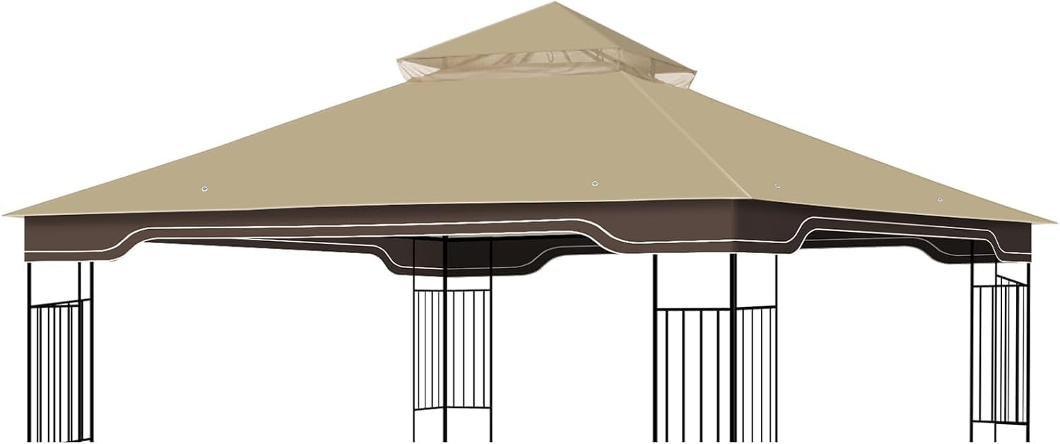 10x12 FT Replacement Gazebo Canopy Roof Cover for Regency II Patio Gaz