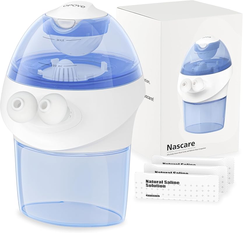 Opove Nasal Irrigation System Sinus Rinse Kit with 15 Salt Packets, Se