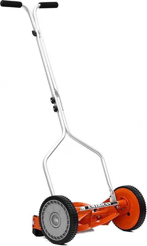 American Lawn Mower 1204-14 14-Inch 4-Blade Push Reel Lawn Mower, Ligh