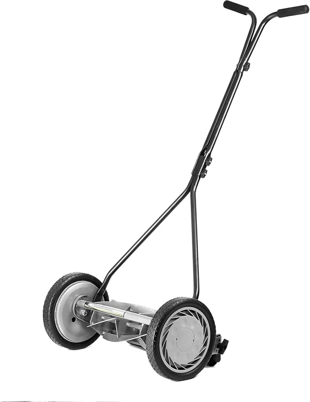 American Lawn Mower 1415-16 16-inch 5-blade push reel mower with gray