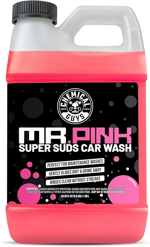 Chemical Guys Mr. Pink Super Suds Car Wash Soap, 64oz High-Gloss Formu