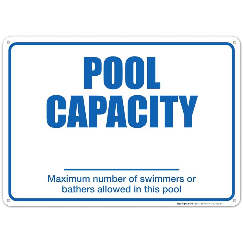 Sigo Signs Pool Capacity Sign