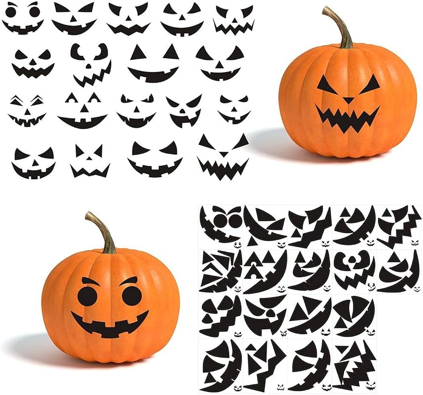 Gustum Pumpkin Decorating Stickers Kit