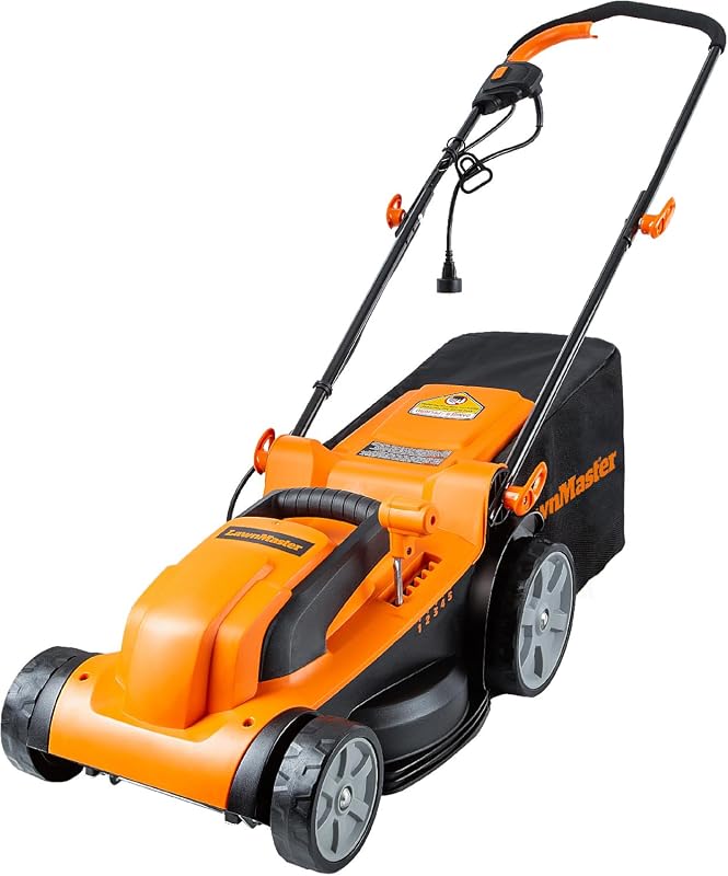LawnMaster MEB1114K 15-Inch Electric Corded Lawn Mower Featuring Power