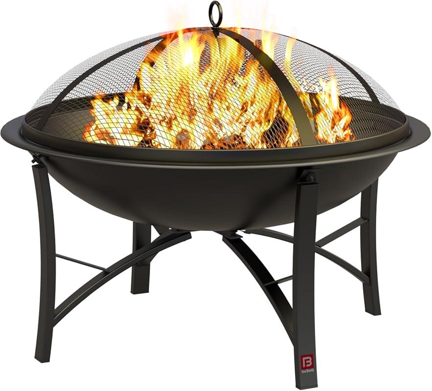 Fire Beauty 26-Inch Wood Burning Steel Fire Pit Bowl