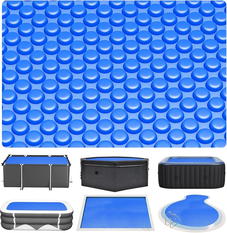 Evoio 12x24 ft Solar Pool Blanket for Inground/Above Ground Pools, Flo