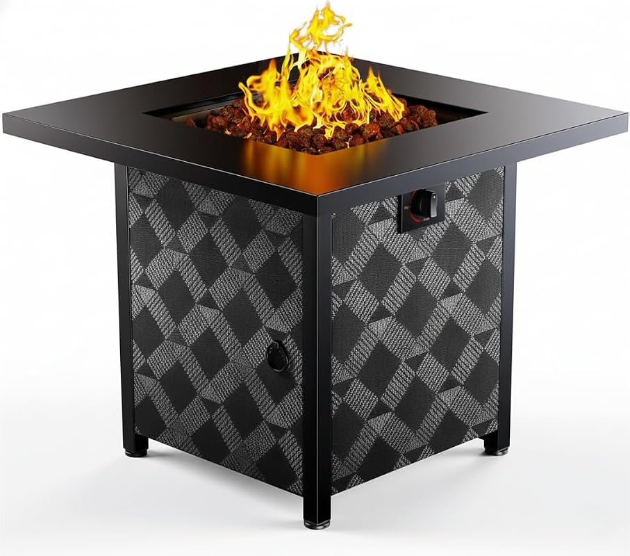 Ciays 28-Inch Propane Fire Pit Table
