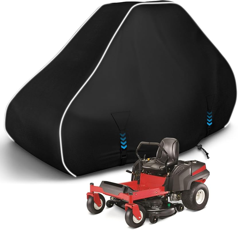 600D Waterproof Lawn Mower Cover for Zero Turn Mowers, Universal Fit w