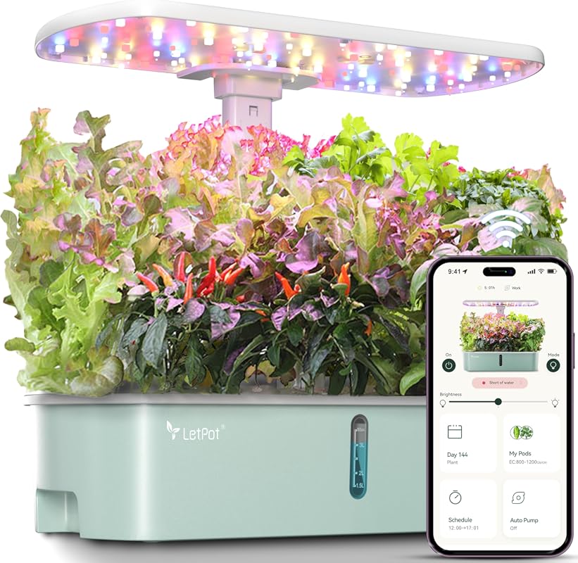 LetPot LPH-Air 10-Pod Smart Indoor Hydroponics Growing System