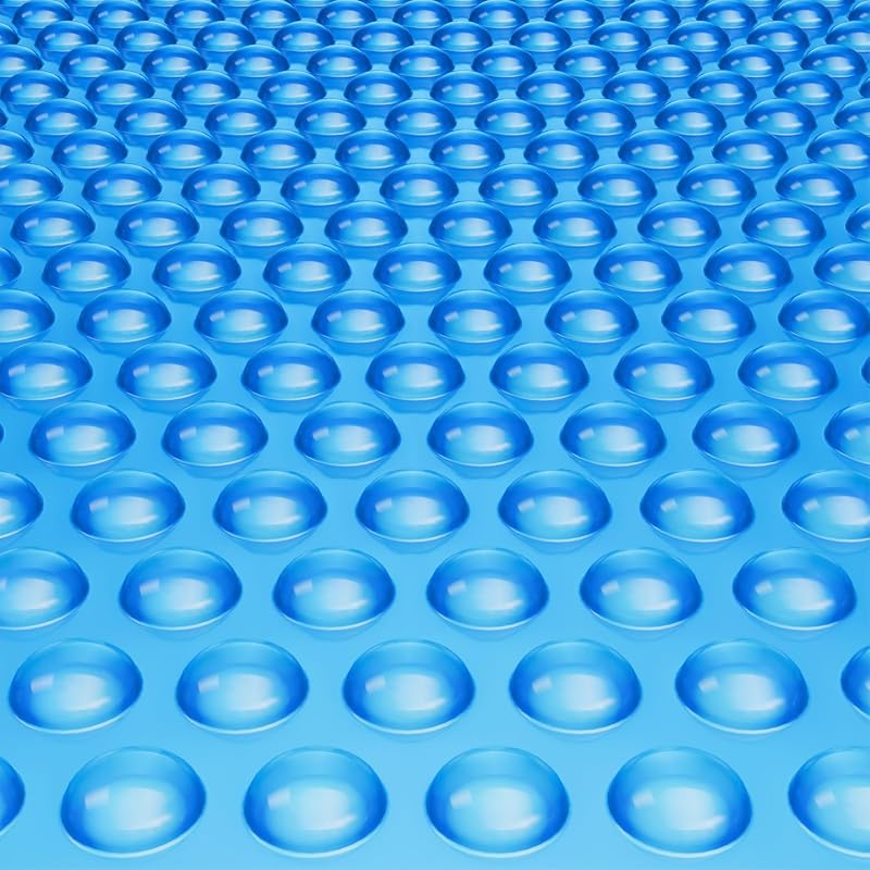 VEVOR 32x16 ft Solar Pool Cover, 12 Mil Bubble Blanket for Inground/Ab