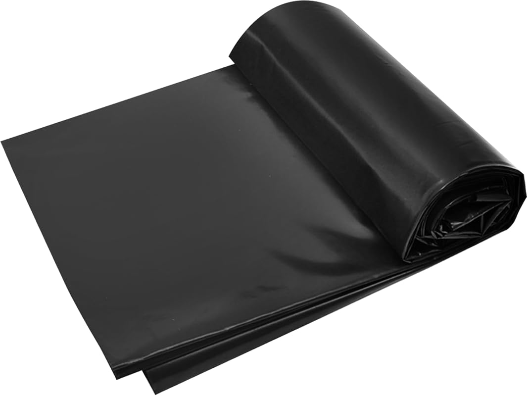 Adroiteet 10x10FT 20Mil HDPE pond liner, durable for koi ponds, garden