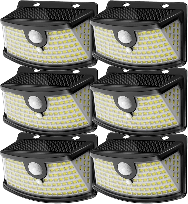 Aootek motion sensor lights, 120 LEDs, 270° wide angle, IP65 waterproo