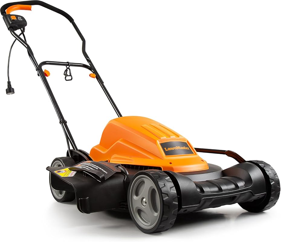 LawnMaster ME1218X.01 19-Inch Electric Lawn Mower with High-Performanc