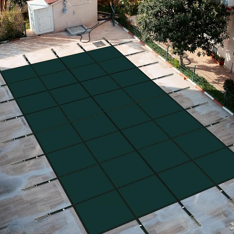 Buzzbazaar 16x32 Ft Rectangle Inground Pool Safety Cover – Durable, UV