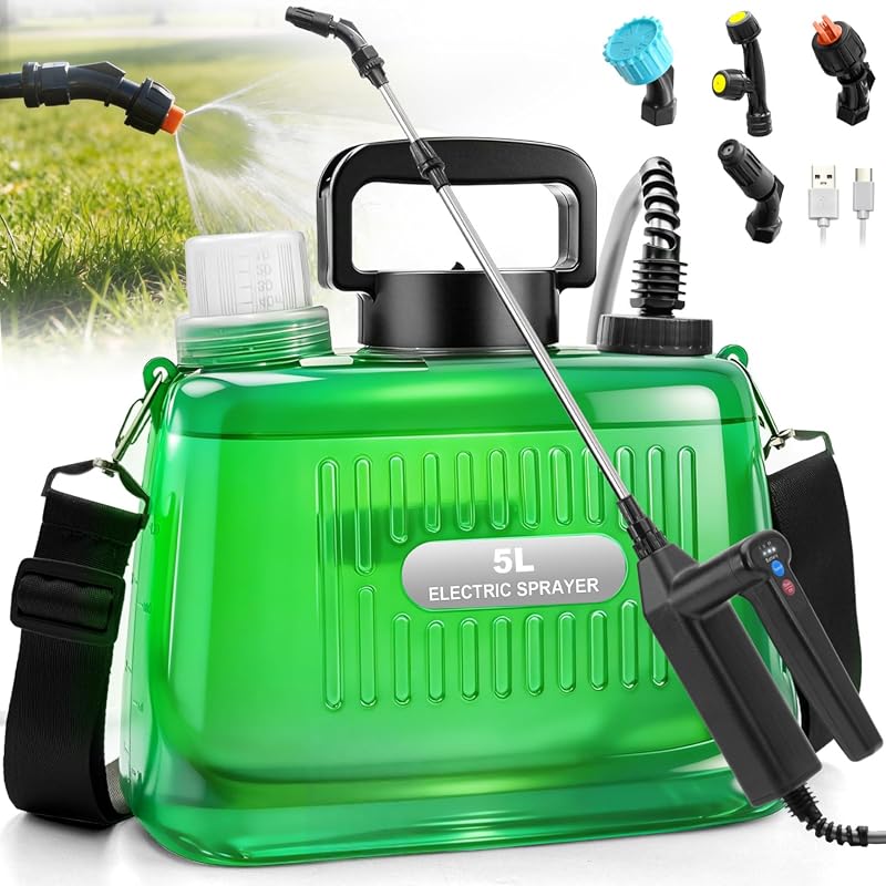 SideKing Sprayer 1.35 Gallon, 3 Adjustable Pressure, Indicator, Telesc
