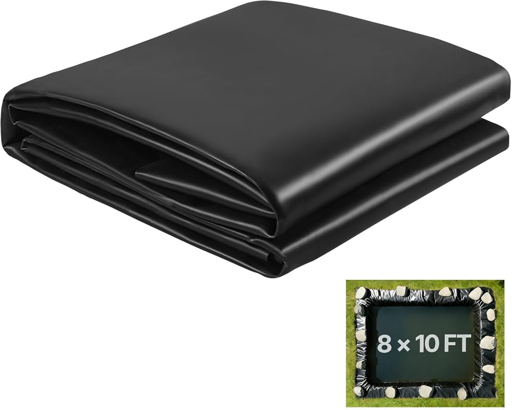 VEVOR 8x10ft EPDM pond liner, leakproof and durable, perfect for water