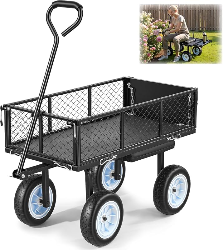 VEVOR Steel Garden Wagon