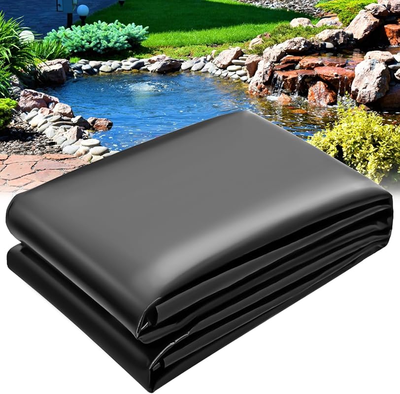 HDPE 14x14FT pond liner, durable and easy to cut, perfect for garden f