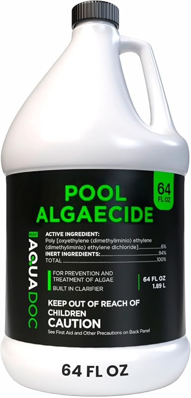 AquaDoc Liquid Algaecide for Swimming Pools, 64 oz, Copper-Free Non-Fo