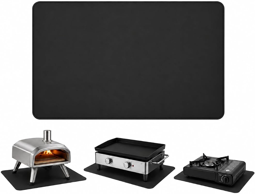 24x31-Inch Double-Sided Fireproof Grill Mat