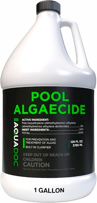 AquaDoc Liquid Algaecide for Swimming Pools, 128 oz, Copper-Free Non-F