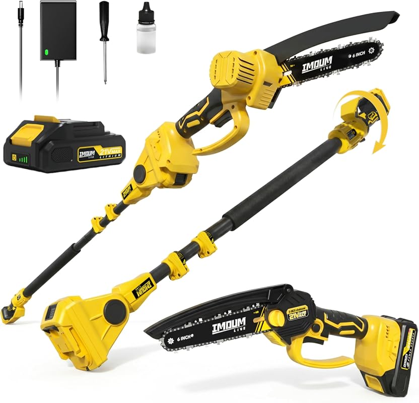 IMOUMLIVE 2-in-1 Pole Saw