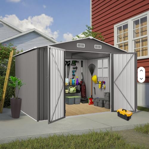 Galvanized 10x8 FT Storage Shed