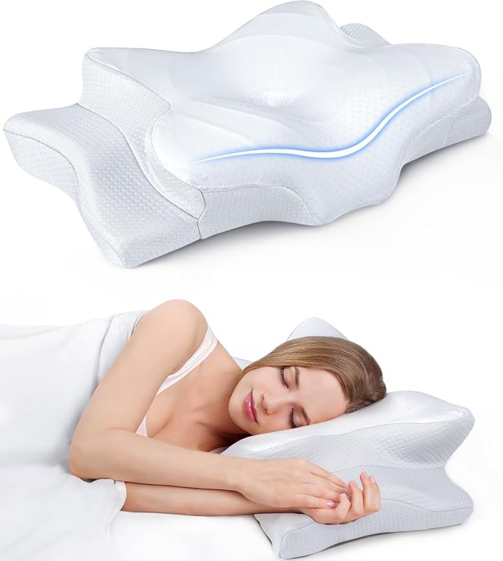 Ultra Pain Relief Cooling Cervical Pillow, Ergonomic Memory Foam Suppo
