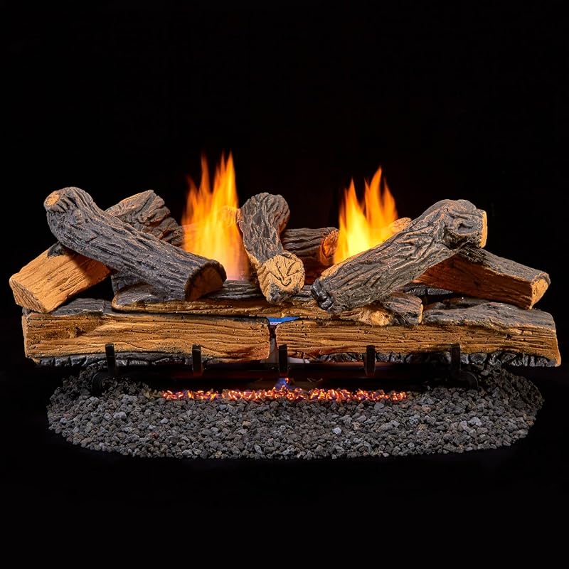 Duluth Forge 30-Inch Ventless Dual Fuel Gas Log Set