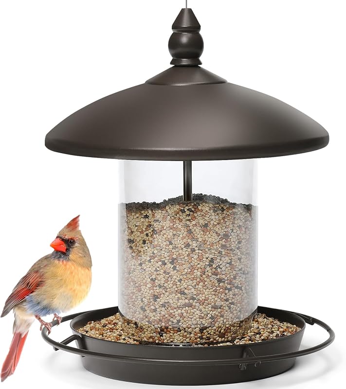Youvip Metal Roof Bird Feeder