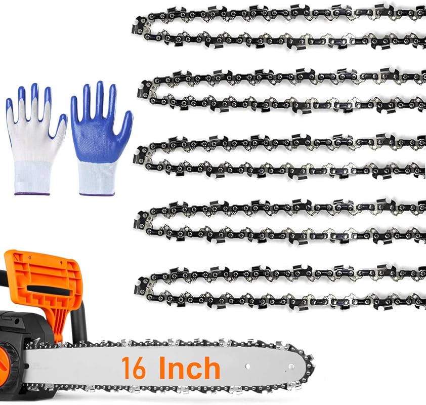 16 Inch Chainsaw Chain 5-Pack