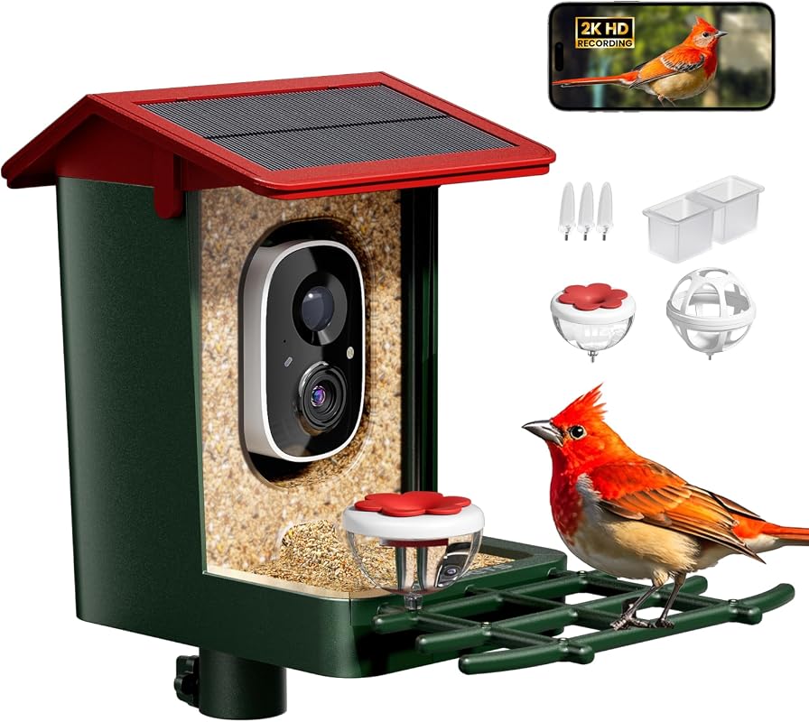 Smart Solar Powered Bird Feeder