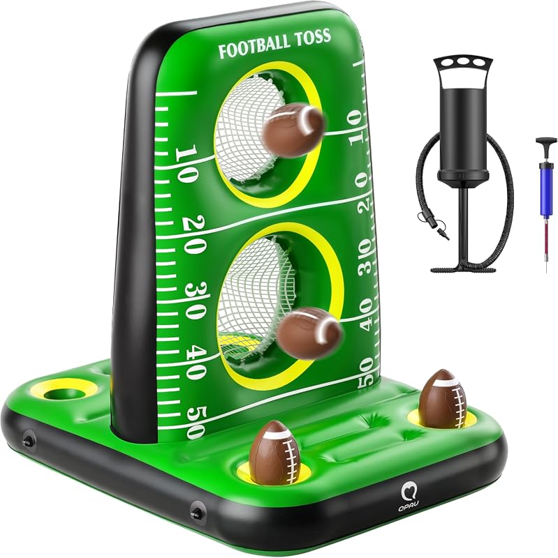 QPAU Inflatable Pool Football Toss Game