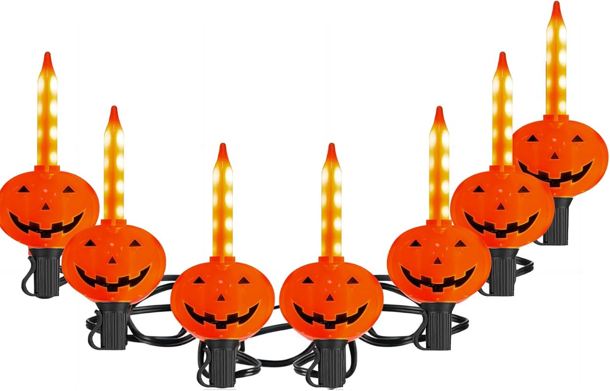 7.5FT LED Pumpkin Bubble Lights