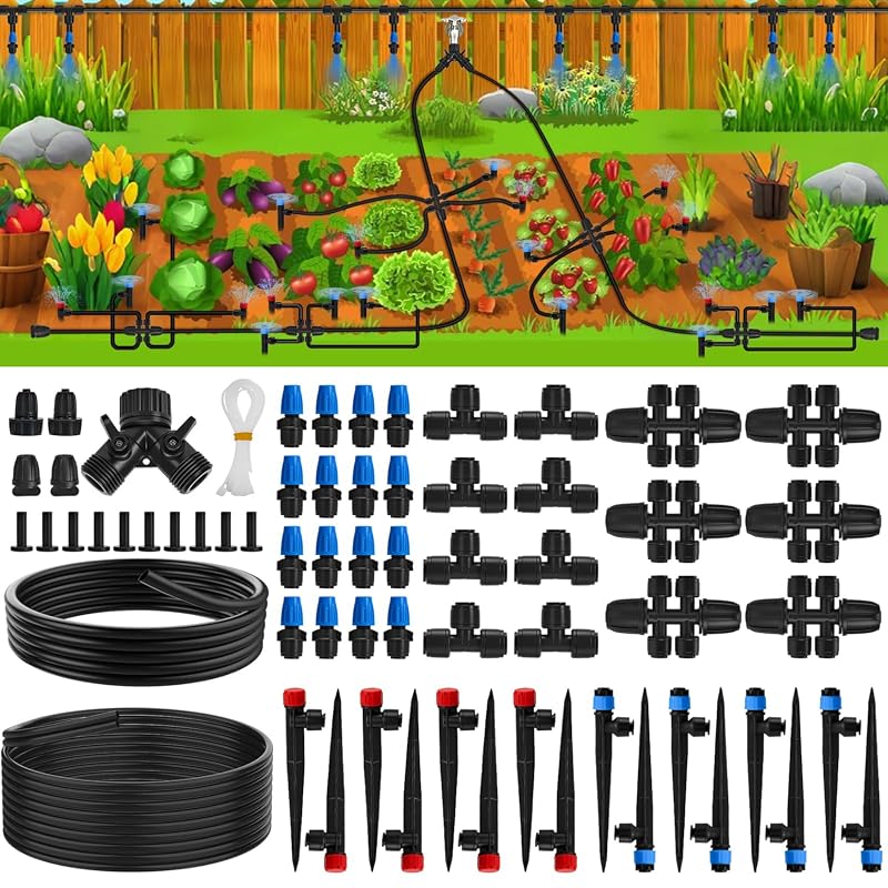 200FT Quick-Connect Drip Irrigation Kit