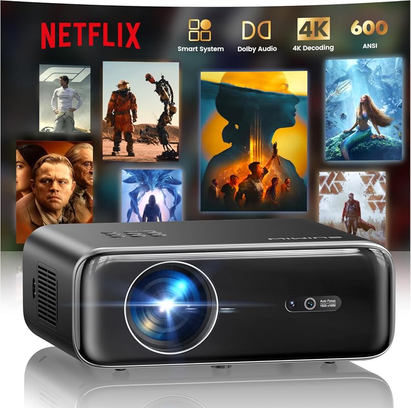 P62 Pro Smart Outdoor Projector with 4K Support, Auto Focus, Dolby Aud