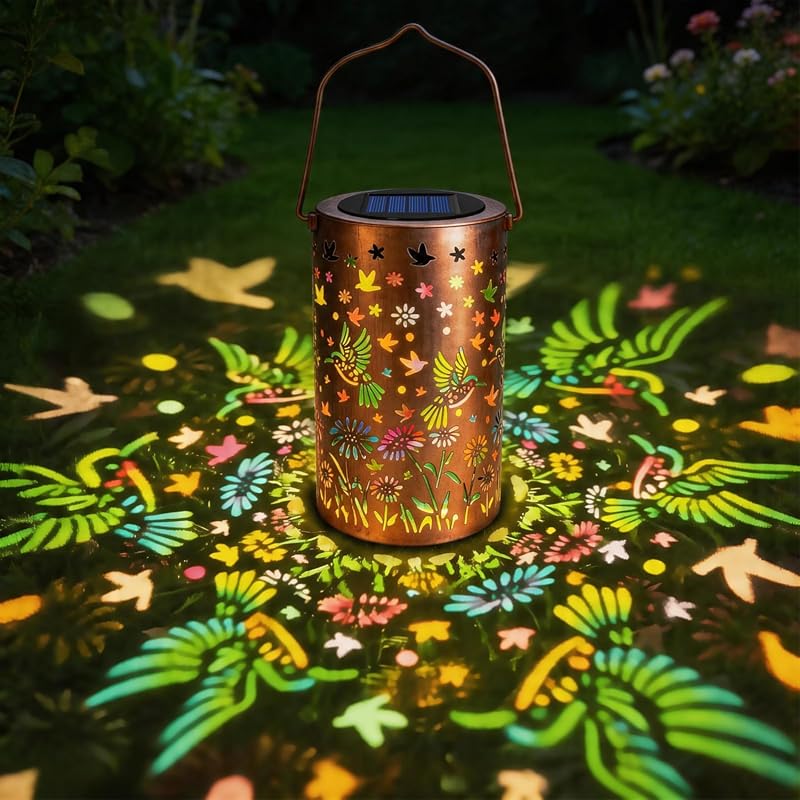 Hummingbird Colorful Solar Lantern